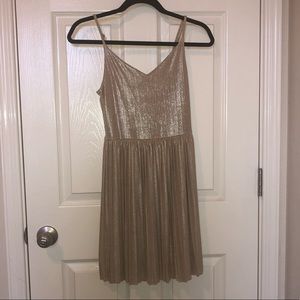 Gold Hollister party dress